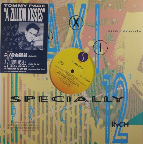 Tommy Page - A Zillion Kisses | Sire (0-21241) - main