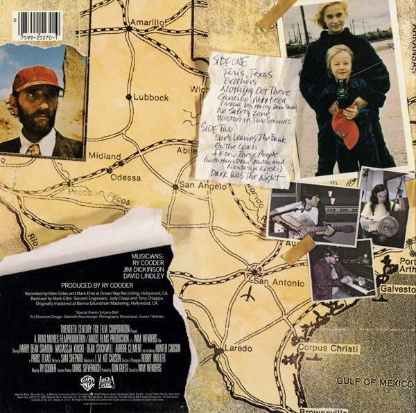 Ry Cooder - Paris, Texas (Original Motion Picture Soundtrack) | Warner Bros. Records (9 25270-1 E) - 2 Ry Cooder - Paris, Texas (Original Motion Picture Soundtrack) | Warner Bros. Records (9 25270-1 E) - 2