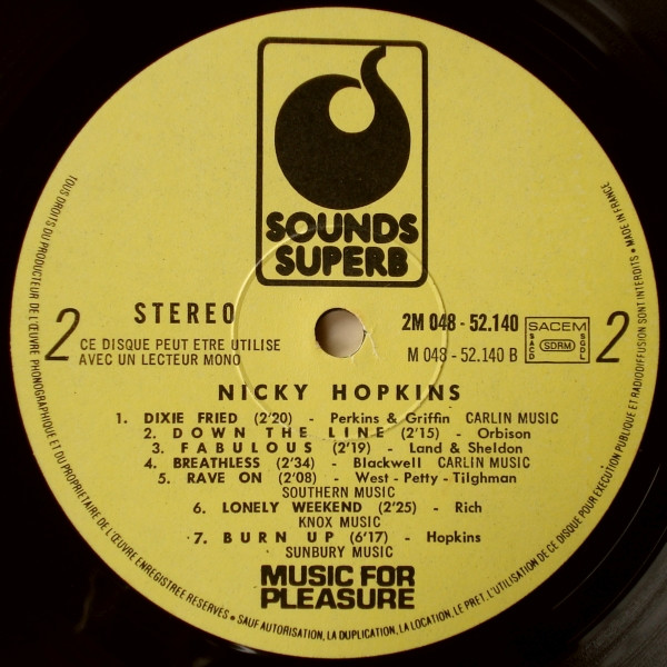 John Paul Jones , Jimmy Page , Nicky Hopkins , Albert Lee , Jim Sullivan , Clem Cattini , Keith David De Groot - Super Rock | Sounds Superb (2 M 048-52140) - 4