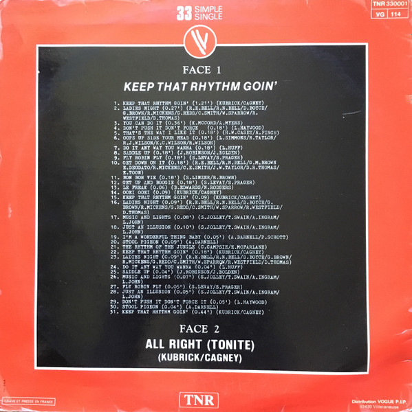 Vibrations - Keep That Rhythm Goin' (Medley) | TNR (TNR 330001) - 2