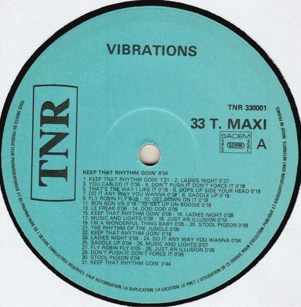 Vibrations - Keep That Rhythm Goin' (Medley) | TNR (TNR 330001) - 3