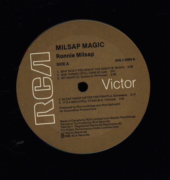 Ronnie Milsap - Milsap Magic | RCA Victor (AHL1-3563) - 3