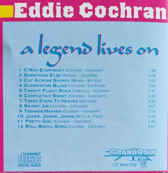 Eddie Cochran - A Legend Lives On | GrandPrix (CD 860702) - 2