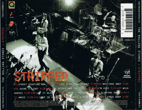 The Rolling Stones - Stripped | Rolling Stones Records (7243 8 41040 2 3) - 2