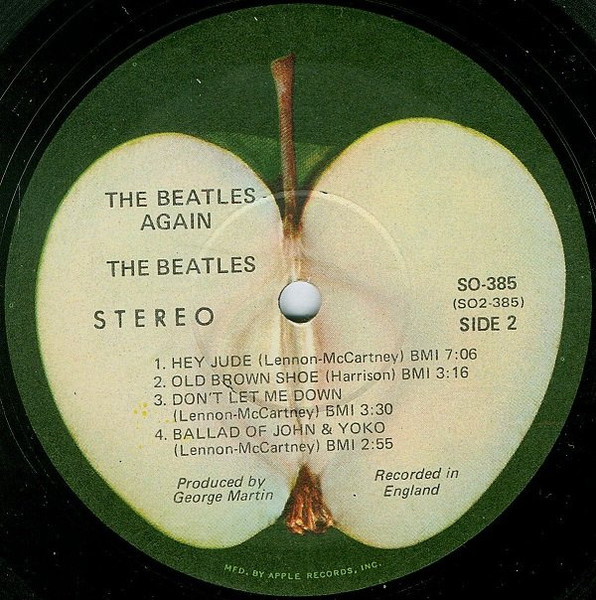 The Beatles - Hey Jude (The Beatles Again) | Apple Records (SO-385) - 4 The Beatles - Hey Jude (The Beatles Again) | Apple Records (SO-385) - 4