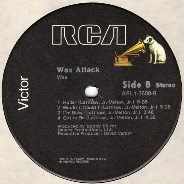 Wax - Wax Attack | RCA Victor (AFL1-3608) - 3