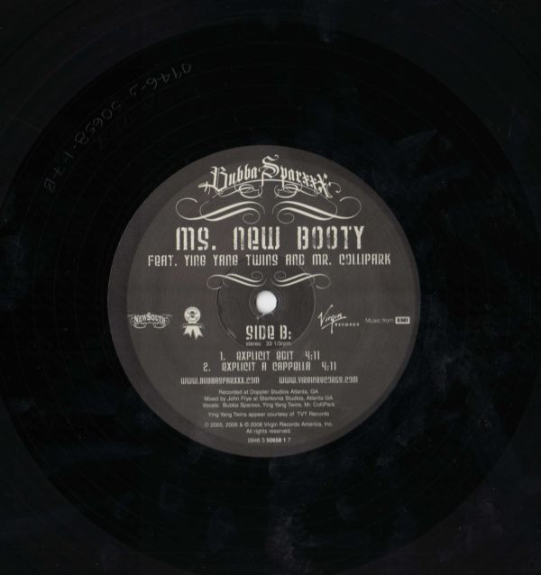 Bubba Sparxxx Featuring Ying Yang Twins And Mr. Collipark - Ms. New Booty | Virgin (0946 3 50658 1 7) - 2 Bubba Sparxxx Featuring Ying Yang Twins And Mr. Collipark - Ms. New Booty | Virgin (0946 3 50658 1 7) - 2