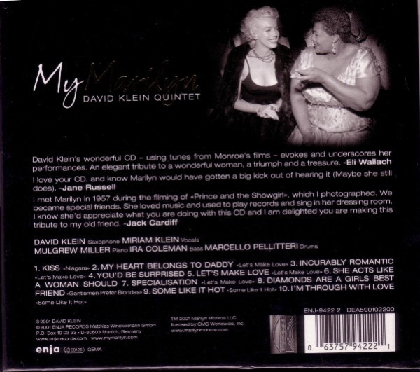 David Klein Quintet - My Marilyn | Enja Records (ENJ-9422 2) - 2 David Klein Quintet - My Marilyn | Enja Records (ENJ-9422 2) - 2