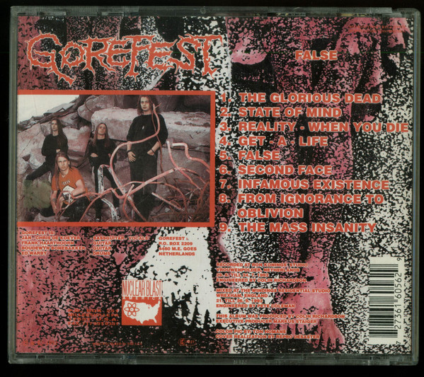 Gorefest - False CD | Nuclear Blast America (NBA RED 6056-2) - 3