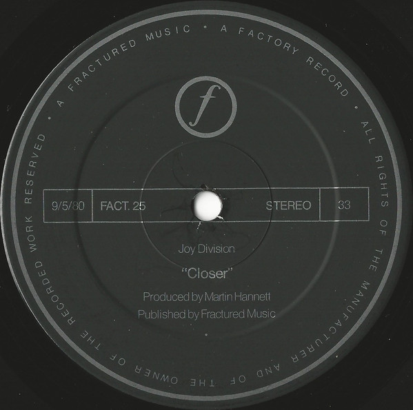 Joy Division - Closer | Factory (FACT∙XXV) - 3 Joy Division - Closer | Factory (FACT∙XXV) - 3