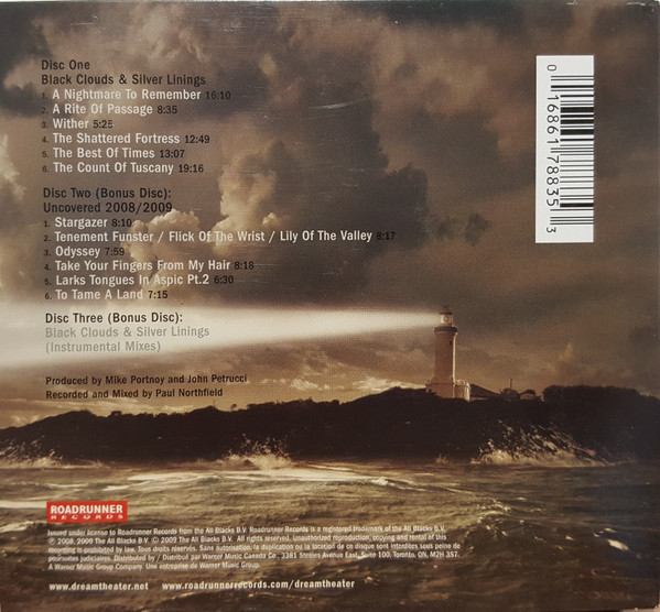 Dream Theater - Black Clouds & Silver Linings (3CD - Deluxe Edition) [CD] | Roadrunner Records (1686178835) - 2