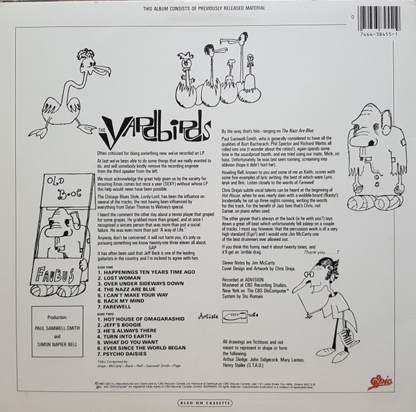 The Yardbirds - The Yardbirds [Vinyl] | Epic (FE 38455) - 2