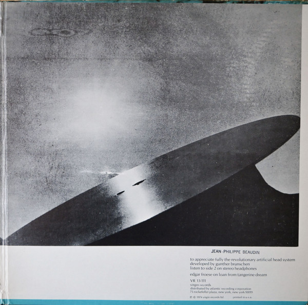 Edgar Froese - Aqua | Virgin (VR 13-111) - 3