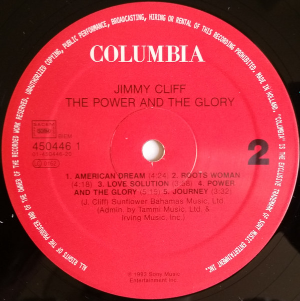 Jimmy Cliff - The Power And The Glory | Columbia (COL 450446 1) - 4