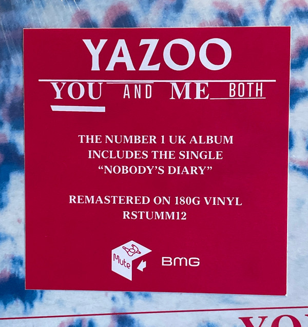 Yazoo - You And Me Both | Mute (RSTUMM12) - 2