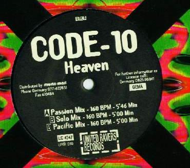 Code-10 - Heaven | United Ravers Records (URR 010) - main