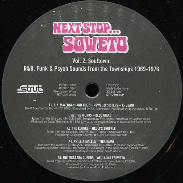 Various - Next Stop... Soweto Vol. 2 (Soul, Funk & Organ Grooves From The Townships 1969-1976) | Strut (STRUT057LP) - 3 Various - Next Stop... Soweto Vol. 2 (Soul, Funk & Organ Grooves From The Townships 1969-1976) | Strut (STRUT057LP) - 3