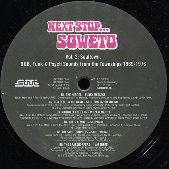 Various - Next Stop... Soweto Vol. 2 (Soul, Funk & Organ Grooves From The Townships 1969-1976) | Strut (STRUT057LP) - 4 Various - Next Stop... Soweto Vol. 2 (Soul, Funk & Organ Grooves From The Townships 1969-1976) | Strut (STRUT057LP) - 4