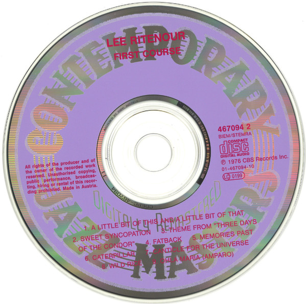 Lee Ritenour - First Course | Epic (467094 2) - 3