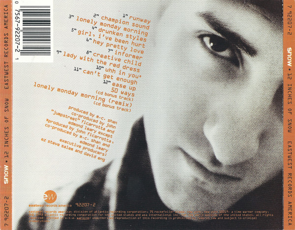 Snow - 12 Inches Of Snow | EastWest Records America (7 92207-2) - 4