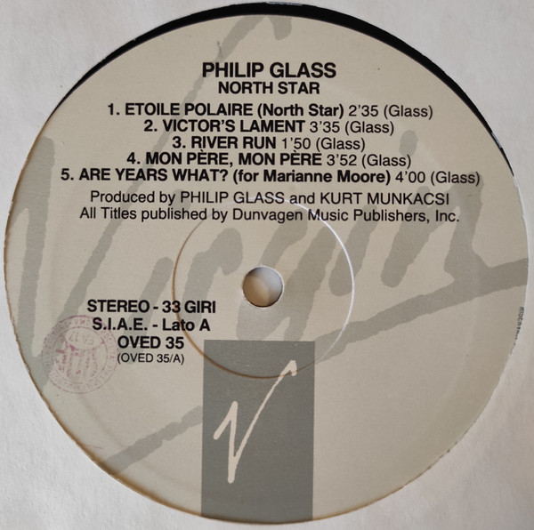 Philip Glass - North Star | Virgin (OVED 35) - 4 Philip Glass - North Star | Virgin (OVED 35) - 4