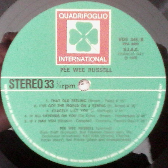 Pee Wee Russell - Pee Wee Russell | Quadrifoglio International (VDS 348) - 4 Pee Wee Russell - Pee Wee Russell | Quadrifoglio International (VDS 348) - 4