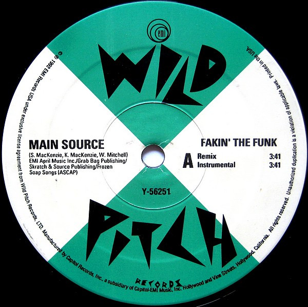 Main Source - Fakin' The Funk | Wild Pitch Records (Y-56251) - 2