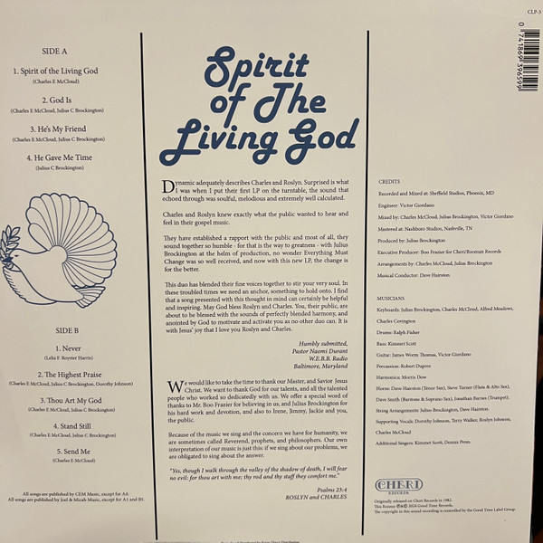 Roslyn & Charles - Spirit Of The Living God | Cheri Records (CLP-3) - 2 Roslyn & Charles - Spirit Of The Living God | Cheri Records (CLP-3) - 2