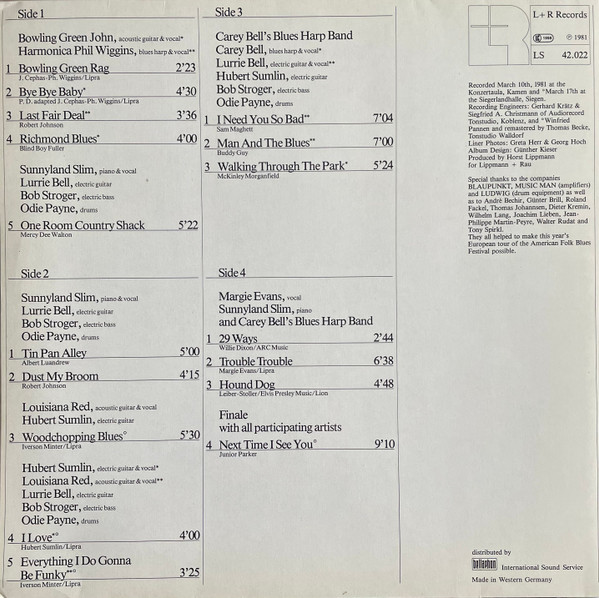 Various - American Folk Blues Festival '81 | L+R Records (LS 42.022) - 2 Various - American Folk Blues Festival '81 | L+R Records (LS 42.022) - 2