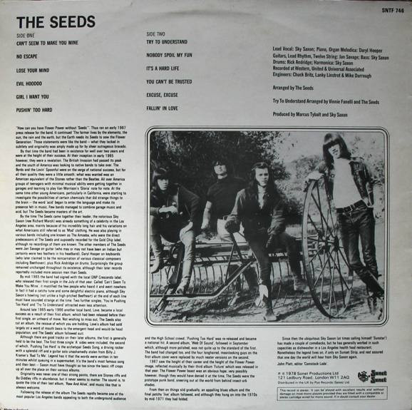 The Seeds - The Seeds | Sonet (SNTF 746) - 2