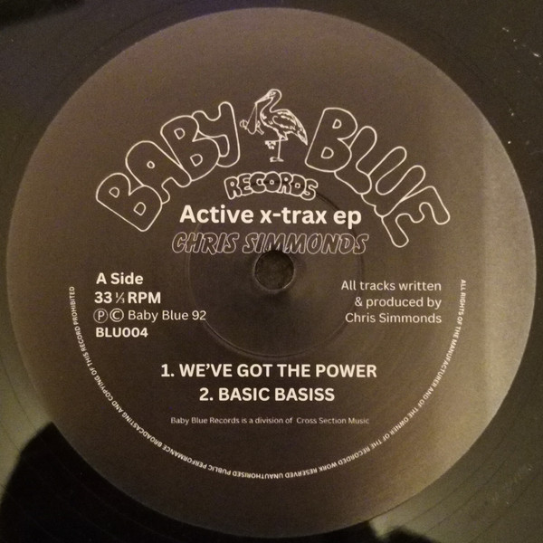 Chris Simmonds - Active-X-Trax EP | Baby Blue Records (BLU 004) - main