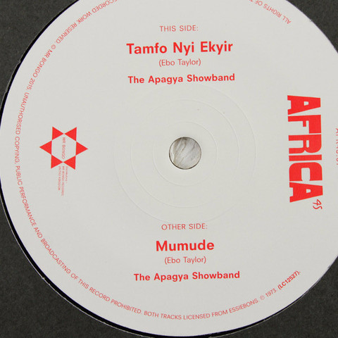 The Apagya Show Band - Tamfo Nyi Ekyir / Mumude | Mr Bongo (AFR45.07)