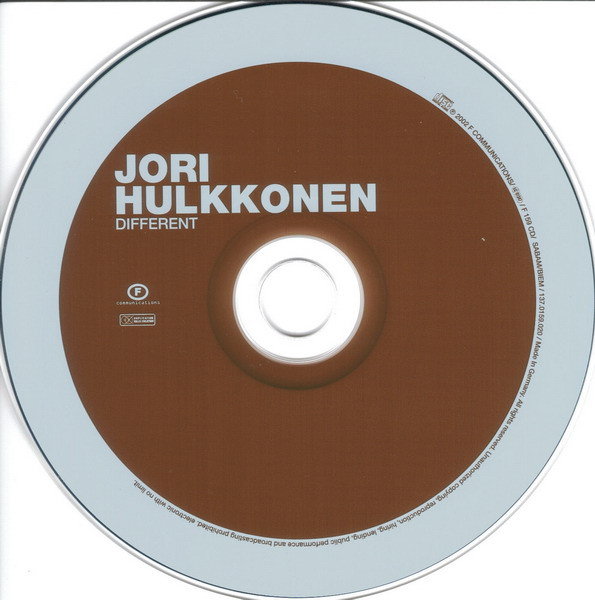Jori Hulkkonen - Different | F Communications (F 159 CD) - 3