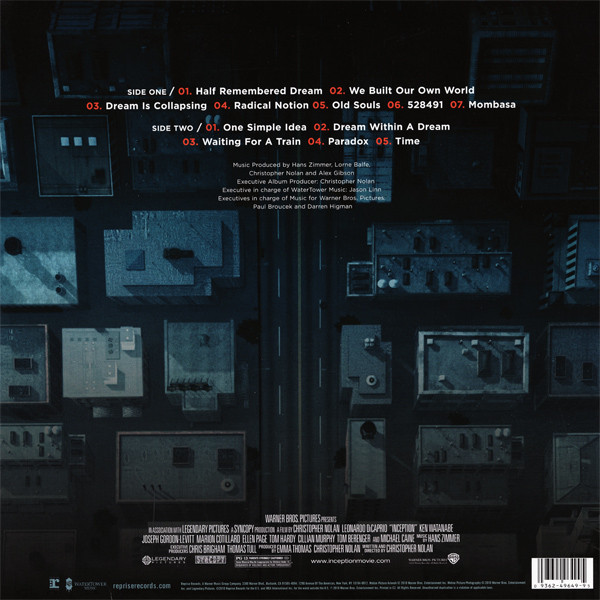 Hans Zimmer - Inception (Music From The Motion Picture) | Reprise Records (524667-1) - 2