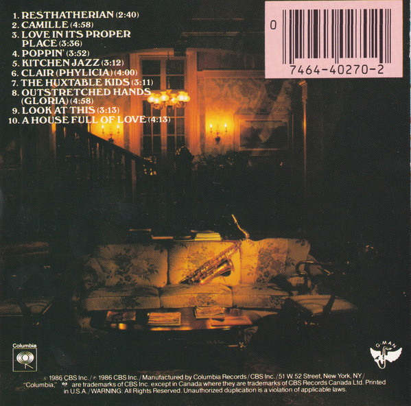 Stu Gardner Presents A House Full Of Love Featuring Grover Washington, Jr. - A House Full Of Love - Music From The Cosby Show | Columbia (CK 40270) - 4