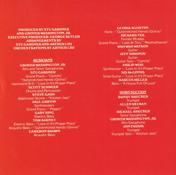 Stu Gardner Presents A House Full Of Love Featuring Grover Washington, Jr. - A House Full Of Love - Music From The Cosby Show | Columbia (CK 40270) - 2