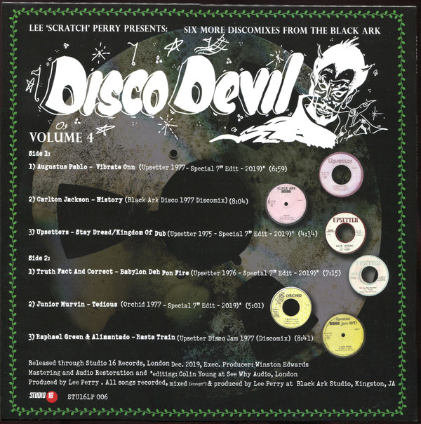 Lee Perry - Disco Devil Vol. 4 (6 More Classic Discomixes From The Black Ark Studio 1977-9) | Studio 16 (STU16LP 006) - main Lee Perry - Disco Devil Vol. 4 (6 More Classic Discomixes From The Black Ark Studio 1977-9) | Studio 16 (STU16LP 006) - main