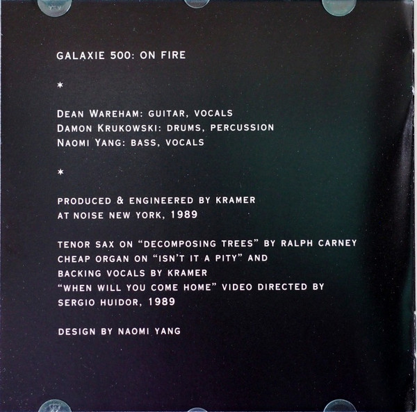 Galaxie 500 - On Fire | Rykodisc (RCD 10357) - 4