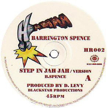 Barrington Spence / Happy Love - Step In Jah Jah / Down In The Valley | Hamma (HR 002) - 2