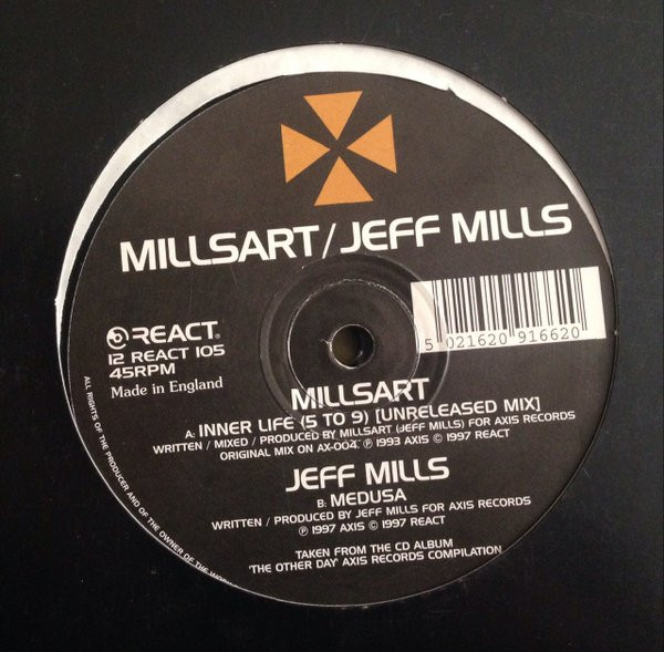 Millsart / Jeff Mills - Inner Life / Medusa | React (12 REACT 105) - main Millsart / Jeff Mills - Inner Life / Medusa | React (12 REACT 105) - main