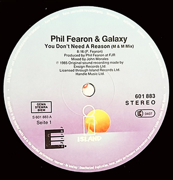 Phil Fearon & Galaxy - You Don't Need A Reason | Island Records (601 883) - 3 Phil Fearon & Galaxy - You Don't Need A Reason | Island Records (601 883) - 3