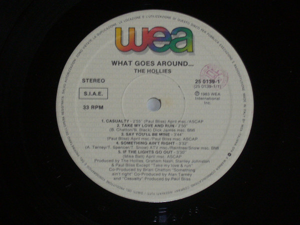 The Hollies - What Goes Around... | WEA (25 0139-1) - 3 The Hollies - What Goes Around... | WEA (25 0139-1) - 3