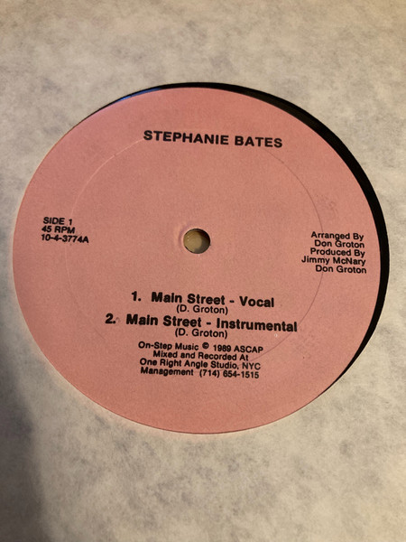 Stephanie Bates - Main Street / I'll Always Love You | Not On Label (Stephanie Bates Self-released) (10-4-3774) - main Stephanie Bates - Main Street / I'll Always Love You | Not On Label (Stephanie Bates Self-released) (10-4-3774) - main