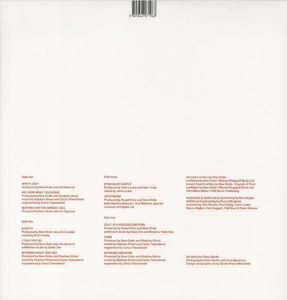 New Order - Waiting For The Sirens' Call | Rhino Records (0825646071968) - 2