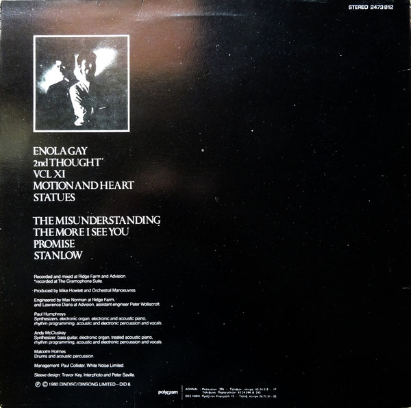 Orchestral Manoeuvres In The Dark - Organisation | Dindisc (2473812) - 2