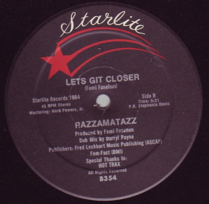Razzamatazz - Lets Git Closer | Starlite (B354) - 2