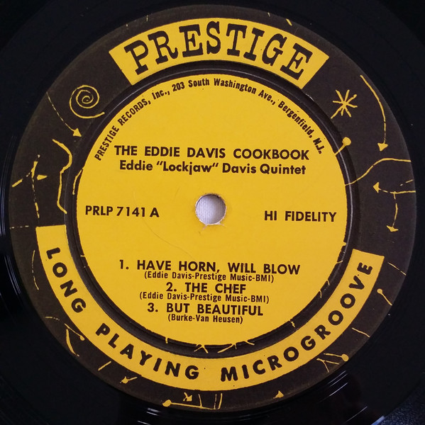 Eddie "Lockjaw" Davis With Shirley Scott And Jerome Richardson - The Eddie "Lockjaw" Davis Cookbook | Prestige (PRLP 7141) - 3 Eddie "Lockjaw" Davis With Shirley Scott And Jerome Richardson - The Eddie "Lockjaw" Davis Cookbook | Prestige (PRLP 7141) - 3