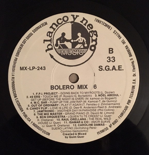Various - Bolero Mix 6 | Blanco Y Negro (MXLP-243) - 4