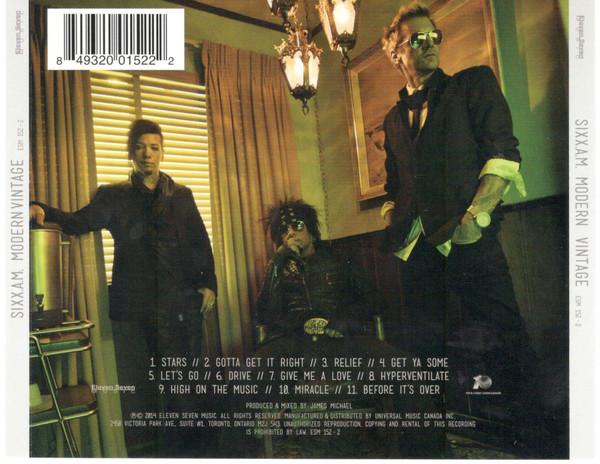 Sixx:A.M. - Modern Vintage [CD] | Eleven Seven Music (ESM 152-2) - 3