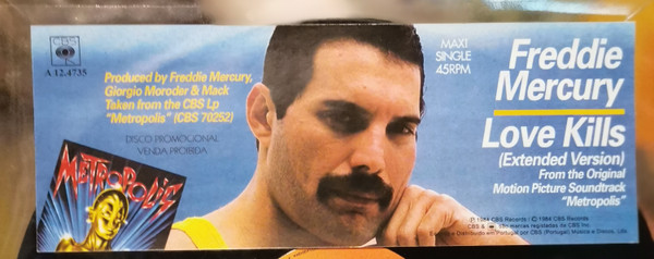 Freddie Mercury - Love Kills | CBS (A 12.4735) - 4
